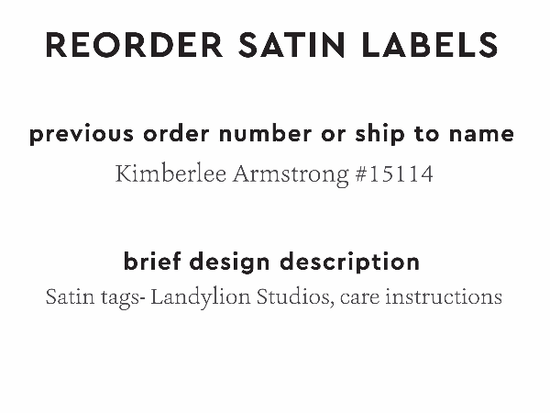 PPLR_HIDDEN_PRODUCT Reorder Previous Label Design - SATIN
