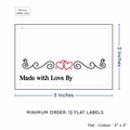 PPLR_HIDDEN_PRODUCT Double Heart Quote (2"x3" Cotton - 12 labels/set)
