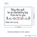 PPLR_HIDDEN_PRODUCT Double Heart Quote (2"x3" Cotton - 12 labels/set)