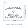 PPLR_HIDDEN_PRODUCT Double Heart Border (2"x3" Cotton - 12 labels/set)