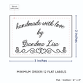 PPLR_HIDDEN_PRODUCT Double Heart Border (2"x3" Cotton - 12 labels/set)