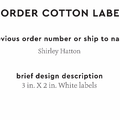 PPLR_HIDDEN_PRODUCT Reorder Previous Label Design - COTTON