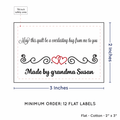 PPLR_HIDDEN_PRODUCT Double Heart Quote (2"x3" Cotton - 12 labels/set)