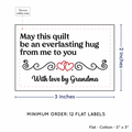 PPLR_HIDDEN_PRODUCT Double Heart Quote (2"x3" Cotton - 12 labels/set)