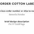 PPLR_HIDDEN_PRODUCT Reorder Previous Label Design - COTTON