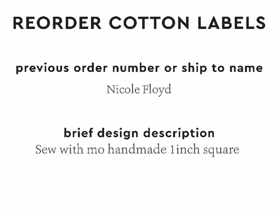 PPLR_HIDDEN_PRODUCT Reorder Previous Label Design - COTTON