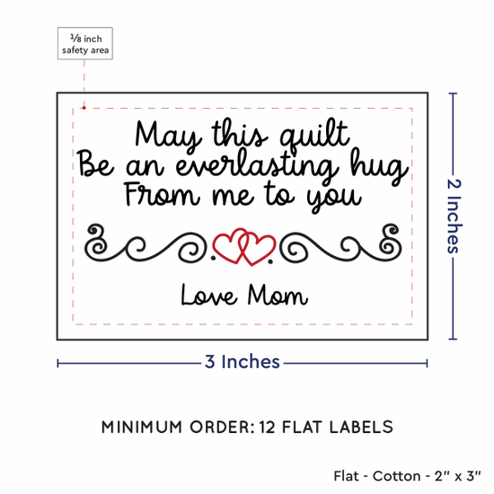 PPLR_HIDDEN_PRODUCT Double Heart Quote (2"x3" Cotton - 12 labels/set)
