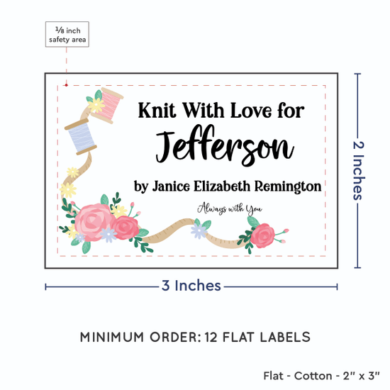 PPLR_HIDDEN_PRODUCT Thread and Flowers (2"x3" Cotton - 12 labels/set)