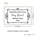 PPLR_HIDDEN_PRODUCT Swirl Accent Border (2"x3" Cotton - 12 labels/set)