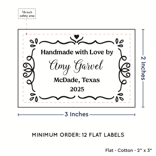 PPLR_HIDDEN_PRODUCT Swirl Accent Border (2"x3" Cotton - 12 labels/set)