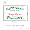PPLR_HIDDEN_PRODUCT Holly Frame (2"x3" Cotton - 12 labels/set)