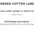 PPLR_HIDDEN_PRODUCT Reorder Previous Label Design - COTTON
