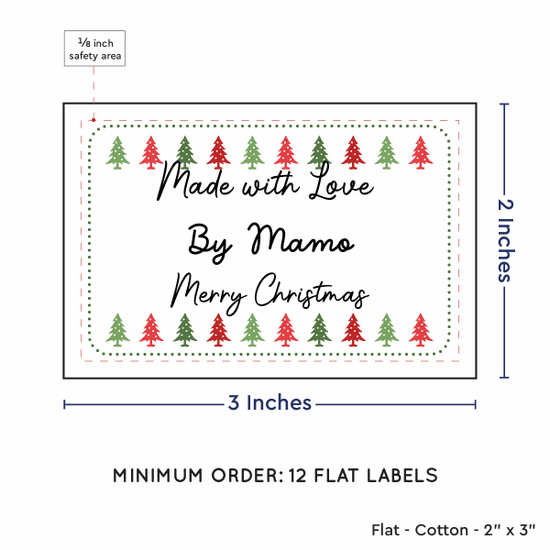 PPLR_HIDDEN_PRODUCT Christmas Trees (2"x3" Cotton - 12 labels/set)