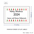 PPLR_HIDDEN_PRODUCT Christmas Trees (2"x3" Cotton - 12 labels/set)