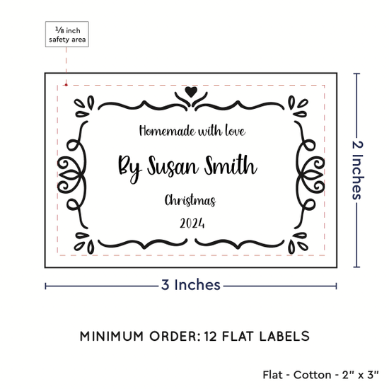 PPLR_HIDDEN_PRODUCT Swirl Accent Border (2"x3" Cotton - 12 labels/set)