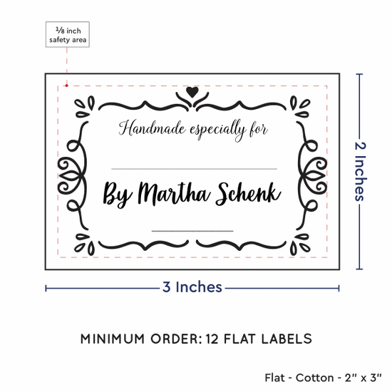 PPLR_HIDDEN_PRODUCT Swirl Accent Border with Fill in Blanks (2"x3" Cotton - 12 labels/set)