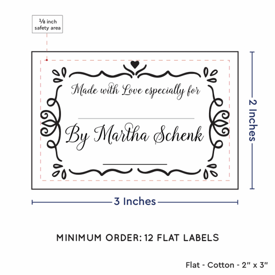 PPLR_HIDDEN_PRODUCT Swirl Accent Border with Fill in Blanks (2"x3" Cotton - 12 labels/set)