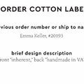 PPLR_HIDDEN_PRODUCT Reorder Previous Label Design - COTTON