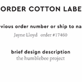 PPLR_HIDDEN_PRODUCT Reorder Previous Label Design - COTTON