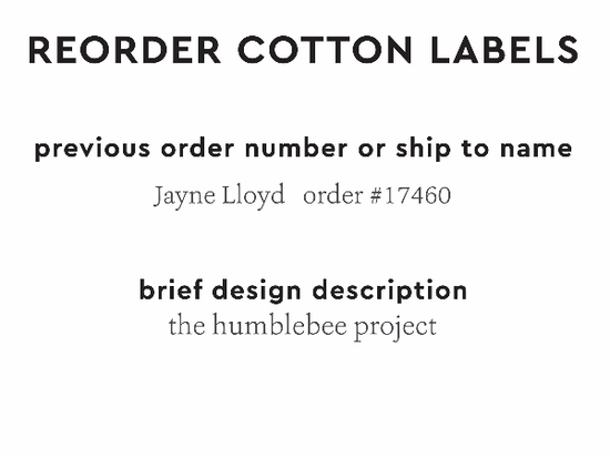 PPLR_HIDDEN_PRODUCT Reorder Previous Label Design - COTTON