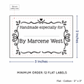 PPLR_HIDDEN_PRODUCT Swirl Accent Border with Fill in Blanks (2"x3" Cotton - 12 labels/set)