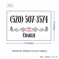 PPLR_HIDDEN_PRODUCT Double Heart Quote (2"x3" Cotton - 12 labels/set)