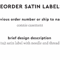 PPLR_HIDDEN_PRODUCT Reorder Previous Label Design - SATIN