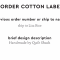 PPLR_HIDDEN_PRODUCT Reorder Previous Label Design - COTTON