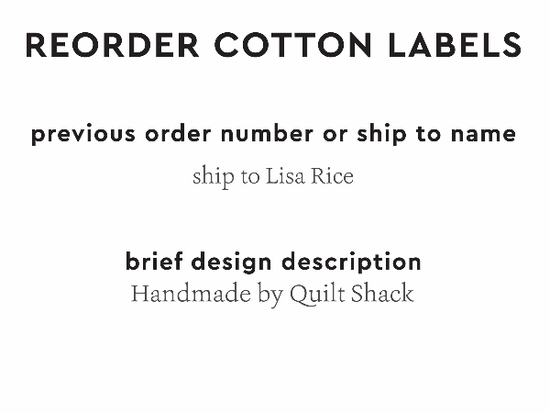 PPLR_HIDDEN_PRODUCT Reorder Previous Label Design - COTTON