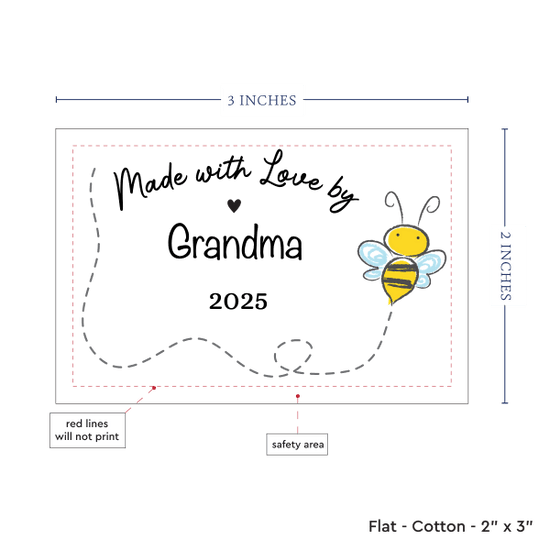 PPLR_HIDDEN_PRODUCT Cute Buzzing Bee (2"x3"-Cotton)