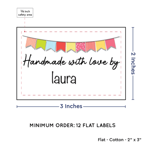 PPLR_HIDDEN_PRODUCT Colorful Banner (2"x3" Cotton - 12 labels/set)