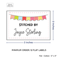 PPLR_HIDDEN_PRODUCT Colorful Banner (2"x3" Cotton - 12 labels/set)