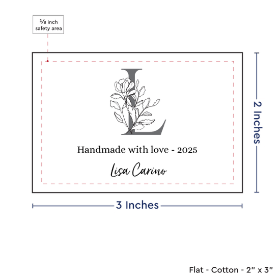 PPLR_HIDDEN_PRODUCT Floral Letter (2"x3"-Cotton)