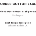 PPLR_HIDDEN_PRODUCT Reorder Previous Label Design - COTTON
