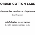 PPLR_HIDDEN_PRODUCT Reorder Previous Label Design - COTTON