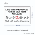 PPLR_HIDDEN_PRODUCT Double Heart Quote (2"x3" Cotton - 12 labels/set)