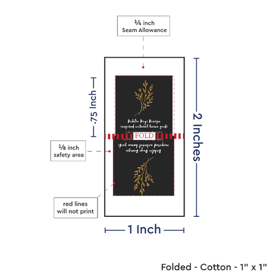 PPLR_HIDDEN_PRODUCT Print Your Logo or Image on FOLDED Cotton Tags