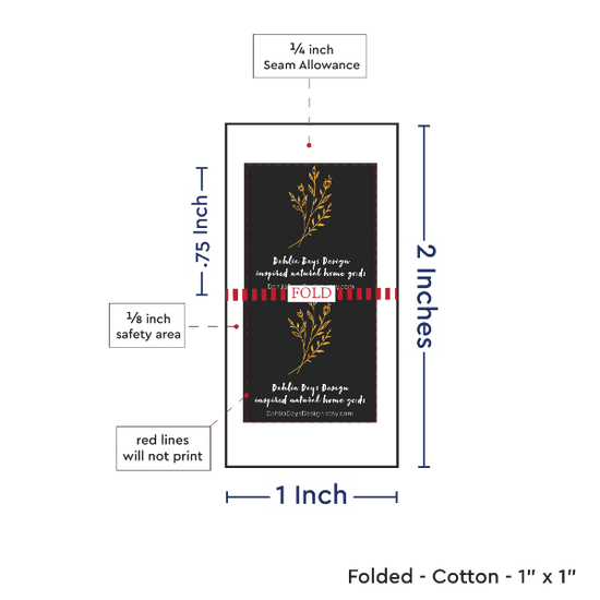 PPLR_HIDDEN_PRODUCT Print Your Logo or Image on FOLDED Cotton Tags