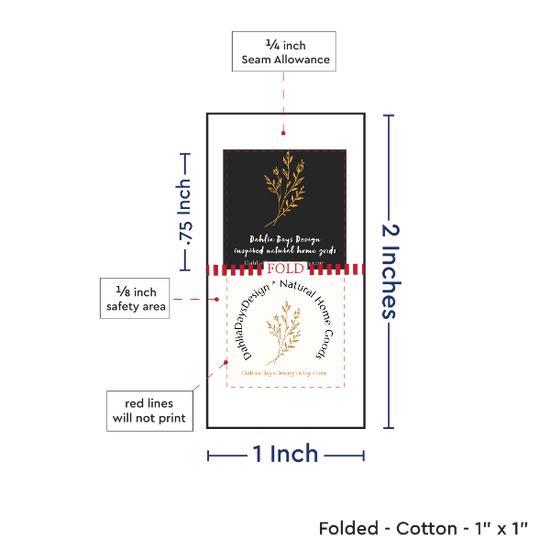 PPLR_HIDDEN_PRODUCT Print Your Logo or Image on FOLDED Cotton Tags