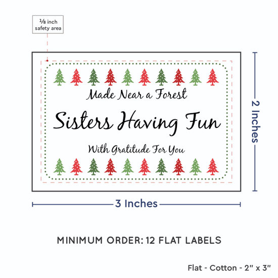 PPLR_HIDDEN_PRODUCT Christmas Trees (2"x3" Cotton - 12 labels/set)