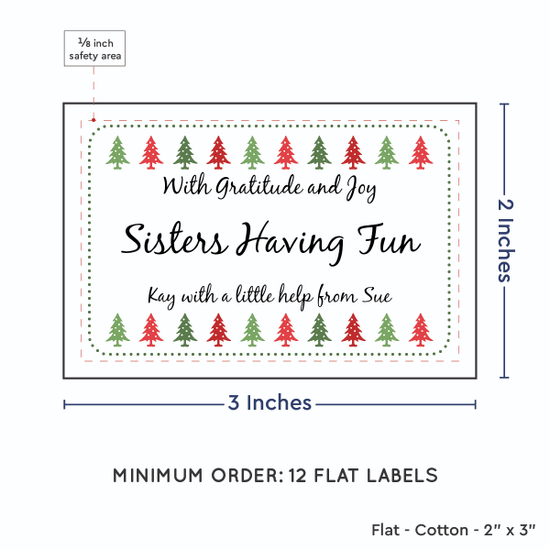 PPLR_HIDDEN_PRODUCT Christmas Trees (2"x3" Cotton - 12 labels/set)