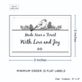 PPLR_HIDDEN_PRODUCT Winter Bird (2"x3" Cotton - 12 labels/set)