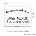 PPLR_HIDDEN_PRODUCT Double Heart Border (2"x3" Cotton - 12 labels/set)