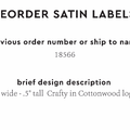 PPLR_HIDDEN_PRODUCT Reorder Previous Label Design - SATIN