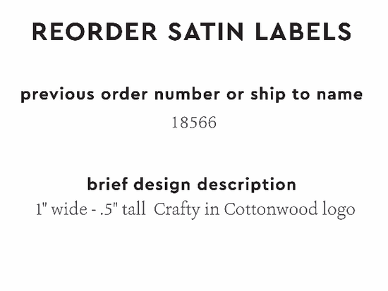 PPLR_HIDDEN_PRODUCT Reorder Previous Label Design - SATIN
