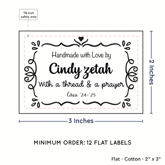 PPLR_HIDDEN_PRODUCT Swirl Accent Border (2"x3" Cotton - 12 labels/set)