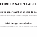 PPLR_HIDDEN_PRODUCT Reorder Previous Label Design - SATIN