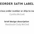 PPLR_HIDDEN_PRODUCT Reorder Previous Label Design - SATIN