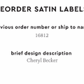 PPLR_HIDDEN_PRODUCT Reorder Previous Label Design - SATIN