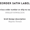 PPLR_HIDDEN_PRODUCT Reorder Previous Label Design - SATIN